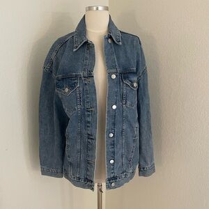 H&M classic oversized denim jacket NWT